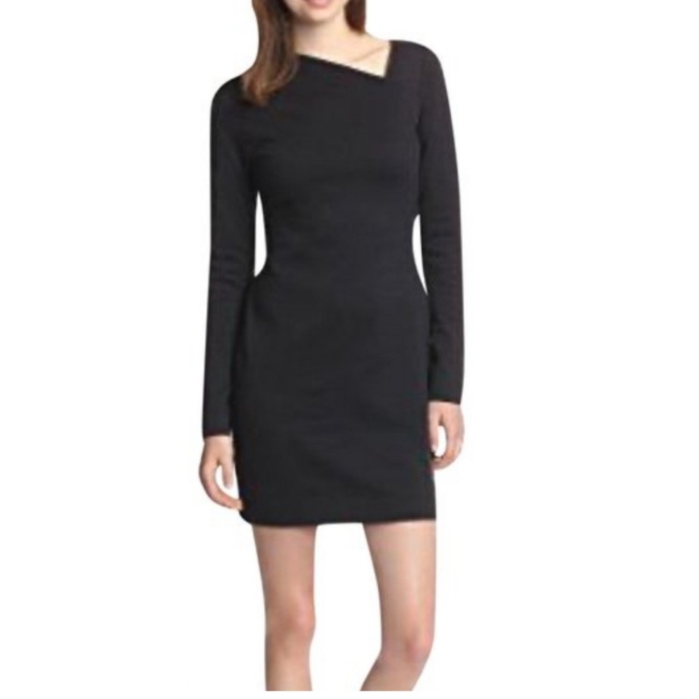 Kate Spade Saturday Slant Neck Dress in Black.